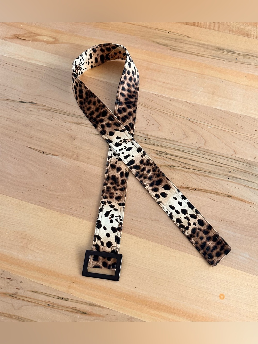 Animal print belt